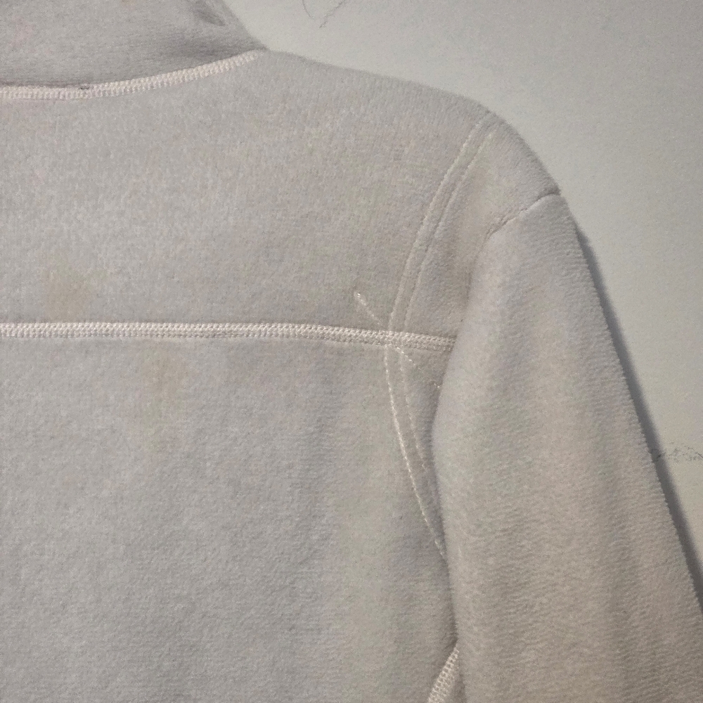 Patagonia Synchilla Full Zip Fleece Jacket Cream Ivory Women's M GUC Vintage - Picture 12 of 13